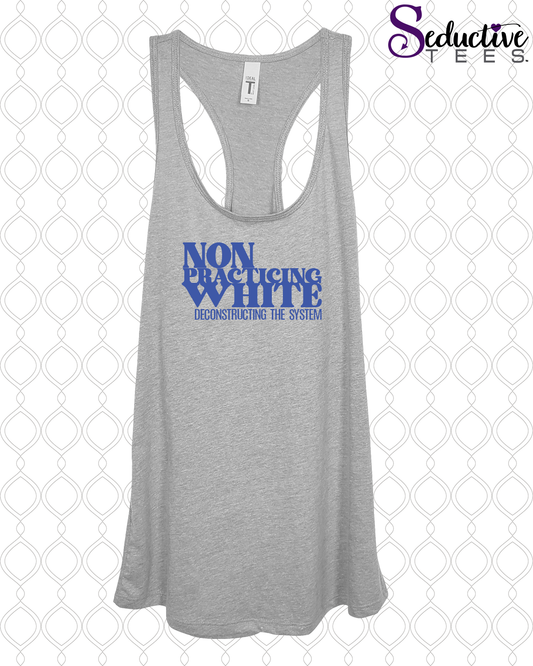 Non Participating White - Flowy Tank